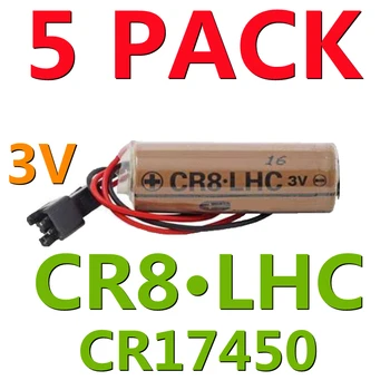  Veľa 5 ks Originál Batéria CR8.LHC 3V 2600mAh CR17450SE CR17450 PLC Priemyselná Lítiové Batérie s Konektorom Pre FUJI FDK