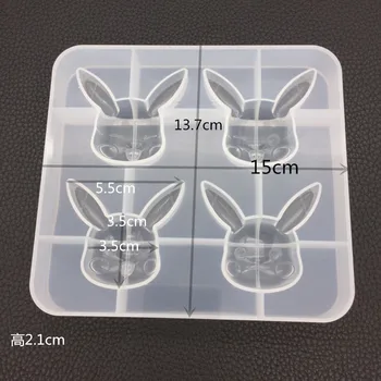  DIY Crystal Epoxidové Zrkadlo 4 Výrazy Pikachu Silikónové Formy Aromaterapia Sadrové Difúzor Kameň Keychain