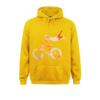  Letné Hoodies Mačka Bicykli jazda na Bicykli Bicycle Rider Milovníkov Deň 2021 Módne Čistej Bavlny s Kapucňou, Nadrozmerné Muži Ženy Tlač