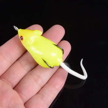 1Pcs 3D Oči Mäkké Myši Nalákať Zvony Zvuku 6typ 10.5 g rybárske lure Žaba Kremíka Rybárske Lure Minnow Umelé Nastaviť Mori Plávať Návnada