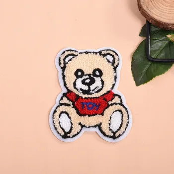  Nový Malý Medveď Odznaky Reverzibilné Zmeniť Farbu Flitrami Šiť na Škvrny na Oblečení DIY Patch Nášivka Taška Oblečenie Kabát Remeslá