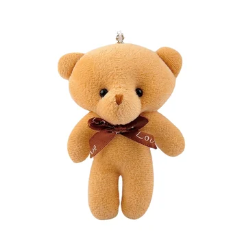  Mini Teddy Siamské Medveď Medveď Bábika Prívesok Plyšové Hračky Keychain Tvorivosti Dieťa Dieťa Kawaii Darček Ragdoll Deti Darčeky