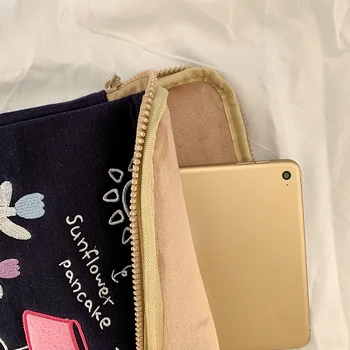  Kórea iny Roztomilý Slnečnice Palacinka Tabliet Taška 11 13 15 palcový Notebook Taška pre Tablet iPad puzdro pre Xiao Huawei Samsung