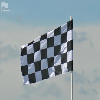  90x150cm Preteky F1 Vlajka Polyester Classic Čierna Biela Kockovaná Pretekárske Race Start Špeciálne Banner Doprava Zadarmo