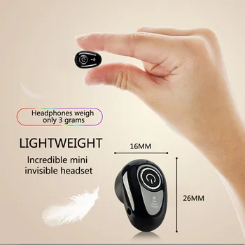  Nové Mini Bluetooth Bezdrôtové Slúchadlá In-Ear Neviditeľné Slúchadlá Handsfree Headset Stereo Slúchadlá TWS Slúchadlá S Mikrofónom