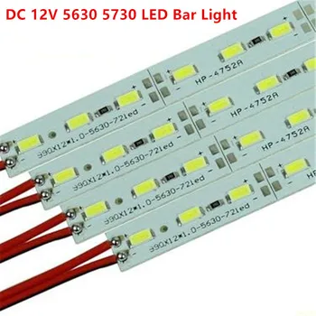  10/20/50pcs DC12V 0,5 m 36Leds biela/teplá biela/červená/zelená/modrá hliníkové LED pásy 5730 5630 pevný pás svetla