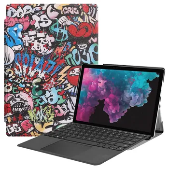  Coque Na Povrchu Pro 7 6 5 4 Prípade Maľované Flip Cover Pre Funda Microsoft Surface Pro 7 Pro6 Pro4 Prípade S Perom Otvor Konzolu