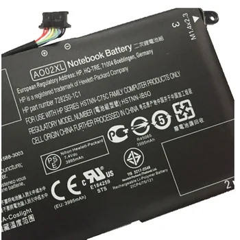  7.4 V 36wh A002XL Pôvodné Notebook Batérie AO02XL Pre HP ElitePad 1000 G2 HSTNN-LB5O 728250-1C1 728558-005 728250-421