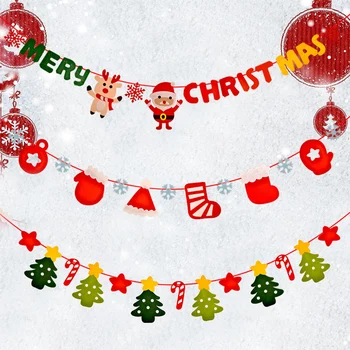  Vianočné Ozdoby/ChristmasTree Ozdoby/Nový Rok Dekor/Non-tkané Vlajky/Vianočnú Atmosféru Dekorácie Dodávky
