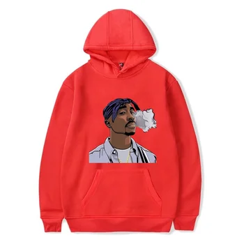 Tupac 2PAC pánske Mikiny Mikina Tvorivé Pulóver Muž s Kapucňou Fleece Zimné Oblečenie Žien Hip Hop Streetwear Topy Harajuku