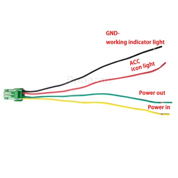  Zelené Svetlo, Auto LED Light Switch stlačte Tlačidlo s Pripojením Drôt Pre Honda Civic 2012 -Dohodou CRV Fit