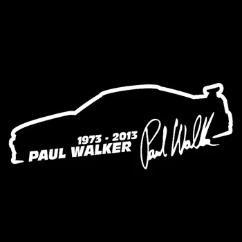 Auto Samolepky Paul Walker Osobnosti Nepremokavé, Reflexné Body Nálepky Sú Vhodné pre Auto Window batožinového priestoru Sklo, PVC, 13 cm * 5 cm