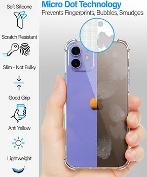  ZBK Jasné Shockproof Telefón puzdro Pre iPhone 13 12 11 Pro Max XS Max X XR 8 7 Plus SE 2020 12 13 Mini Silikónových Prípade Zadný Kryt