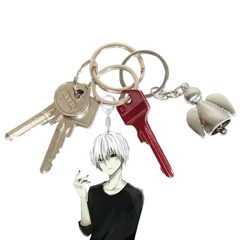  1Pcs Roztomilý Japonskom Anime Tokio Vlkolak Obrázok Keychain Akryl Tlačidlo Krúžky Taška Prívesok Pre Mužov, Ženy Auto Keychain Trinket Čaro