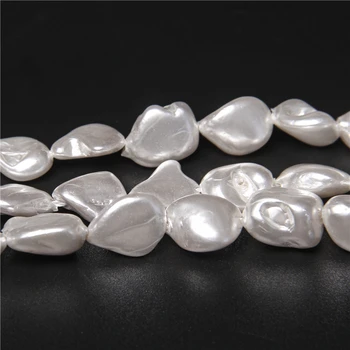  Nepravidelný Seashell Imitácia Perly Korálky Barokový Voľné Shell Perlou Guľôčok Pre Šperky, Takže Náramok DIY Náhrdelník Accessorie 14