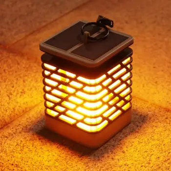  LED Solárne Svietidlo Bliká Bezdymového Flameless Sviečka Nepremokavé Plameň Lampy Blikanie Záhradné Svetlo Závesné Solárne Svietidlo