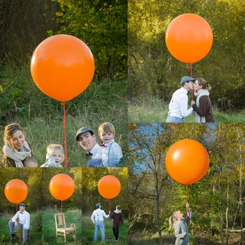  5-36inch 12-90 cm Veľké Oranžové Latexové Balóny Foto Scény, Party Dekorácie Narodeniny, Svadba, Vianoce Baby Sprcha Balón Dekor