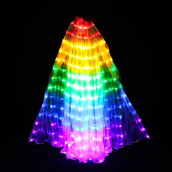  Nové Výkon Prop Ženy Tanec Príslušenstvo Dievčatá DJ LED Krídlo rozsvieti Krídlo Kostým LED Motýlích Krídel farebné Dúhy