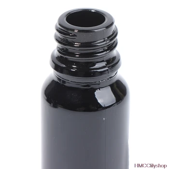  5ml-50ML Esenciálny Olej, Čierne Sklo Kvapkadla Fľaše Prázdne Euro Čiernu Čiapku Naplniteľné