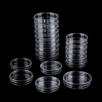  10Pcs 70 mm Polystyrénu Sterilnej Petriho misiek Baktérie Kultúry Jedlo pre Laboratórium Lekárskej Biologické Vedecké Laboratórium Dodávky
