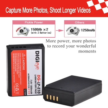  LP-E10 LPE10 LP E10 kamera, batéria & nabíjačku nastaviť pre Canon EOS 1100D 1200D 1300D 2000D 4000D Rebel T3 T5 T6 KISS X50 X70 Batérie