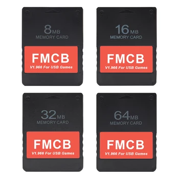  Retro FMCB V1.966 8MB/16MB/32 MB/64 MB, HDD Pamäťovej Karty Pamäťovú Kartu pre PS1 PS2 Herné Konzoly Adaptér Kariet
