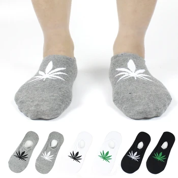  Unisex Mužov Konope Ponožky Bavlna calcetines Harajuku Skateboard Hip Hop Javorový List Ponožky dámske Street Loď zábavné vianočné ponožky