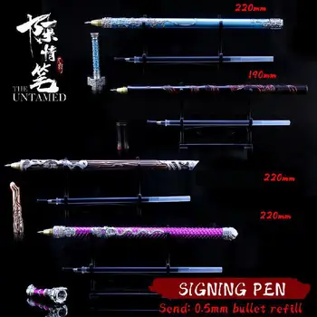  Mo Dao Zu Shi Anime, Manga Obvodnom Úrade Dodáva Kovové Pero Neskrotné, Animácie Deriváty Nôž, Meč Zbraň Model Perá