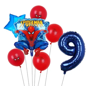  1set Super Hrdina Balón Spiderman Hliníkové Fóliové Balóniky Baby Sprcha Narodeniny, Party Dekorácie Deti Hračky, Darčekové Počet Balónov