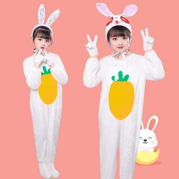  White Rabbit Kostým Pre Deti Zvierat Kostým, Oblek Dievčatá Tanečné Kostýmy Halloween Cosplay