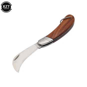  Portable Multi-function Nôž Camping Nože Rosewood Rukoväť Zber Nehrdzavejúcej Ocele Húb Nôž S Štetec