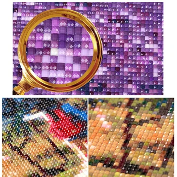  Zhui Star Diy Diamond Maľovanie Cross stitch Moonlight mačka Plný Diamond Výšivky 5D Diamond Mozaiky Domova darček gx