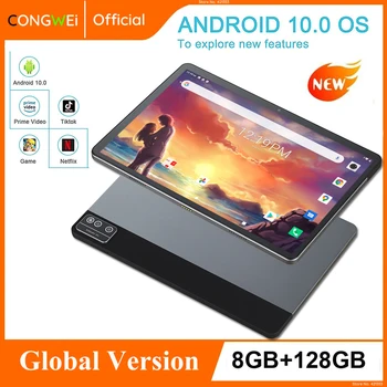  Pôvodný 2 v 1 Tablete PC Dual 4G LTE 128 GB ROM 10.1 palcový 1920x1200IPS Android 10.0 Pad Notebook