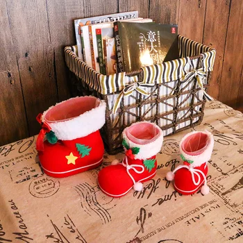  3 Veľkosť Vianočné Dodávky Hrnú Topánky Vianočné Tvorivé Darček Ponožky Candy Box Pre Vianočné Dekorácie Nástroj