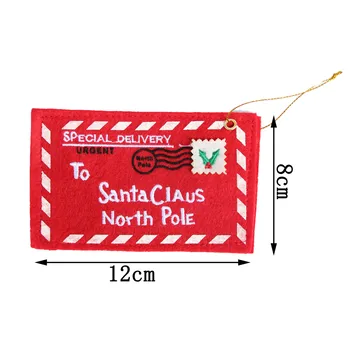  1~10pcs List Candy Bag, Santa Claus sa Cítil Obálky Výšivky, Vianočné Dekorácie pre Domov Strom Ornament Darčeky Natal Navidad