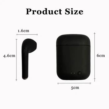  I7s TWS mini2 Bluetooth Slúchadlá Stereo Slúchadlá Bluetooth Headset s nabíjaním Pod Bezdrôtové Slúchadlá pre Xiao Všetkých Chytrý Telefón