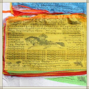  20Pcs Farba Tlače Modlitebné Vlajky Tibetu Banner Záhrada Vlajky 14x24cm Multicolor Náboženské Vlajky Tibetskej Budhistickej Dodávky