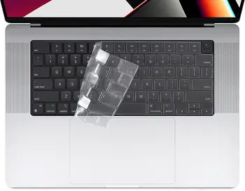  TPU Kryt Klávesnice pre Nový MacBook Pro 14 16-palcové 2021 A2442 A2485 Transparentné Klávesnice Protector