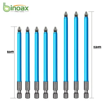 Binoax 90/150 mm PH2 Kríž Non-Slip Magnetické Elektrický Skrutkovač Bit Nastavený Bitov