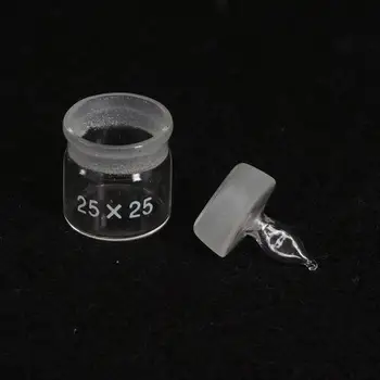  Laboratórium Chémie Zariadenia 25*25 mm s Hmotnosťou Fľaše, Plochý Nízky Forme Zapečatené Sklo Rozsahu špecifickou Fľašu