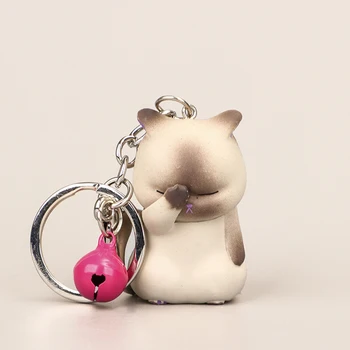  Roztomilý Plachý Mačka Keychains Bacuľaté Mačiatko Keyring Trinket Taška Ornament Kľúče, Organizátor Módnych Zvierat Šperky Ženy Príslušenstvo