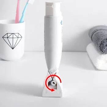  Rolling Zubná Pasta Zariadenie Trubice Dávkovač Držiteľ Multifunkčné Plastové Facial Cleanser Squeezer Stlačte Pre Kúpeľňové Doplnky