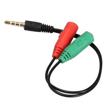  3,5 mm Jack Mužov a 2 Ženy AUX Audio Stereo Kábel Rozdeľovača Slúchadlá Slúchadlá Predlžovací Kábel Drôt Linka pre MP3 Prehrávač Médií