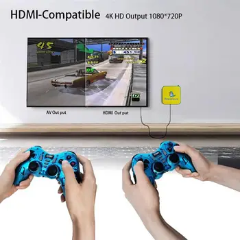  Retro Konzoly na videohry Kompatibilný pre HDMI 4K 60fps 3D video Výstup Konzoly s Gamepad Chladenia, Držiak TF Karty 64/128/256G