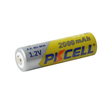  12Pieces PKCELL AA batérie NI-MH dobíjacie batérie 2A Bateria Baterias NI-MH 2000mAh 1.2 V, AA Nabíjateľné Batérie