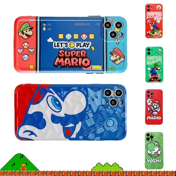  Klasická hra Super Mario cartoon telefón puzdro pre Apple iPhone 11 12 Pro Max mini 7 8 plus XR X XS MAX SE Shockproof telefón shell