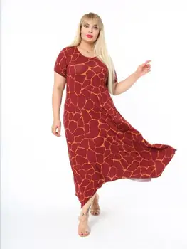  Plus Veľkosť Ženy Oblečenie 2021 Bežné Kamenné Vzor Členok-Dĺžka-Line Lycra Pletené Viskóza Vyrobený v Turecku, XL, 2XL 3XL 4XL 5XL