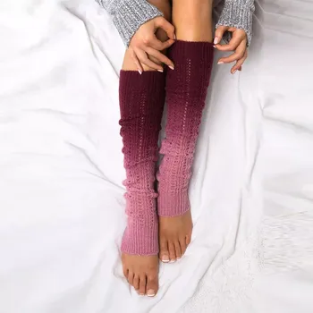  Kvalitné Topánka Putá Ženy Zime Teplé Leg Warmers Pletené, Háčkované Dlhé Ponožky Kolená Vysoké Ponožky 2021 Zrastov Teplé Pančuchy
