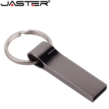  JASTER Vodeodolný USB Flash Disk Kovové Pero Disk 4 GB 8 GB 16 GB 32 GB, 64 GB kl ' úč USB Flash Disk s Kľúčom