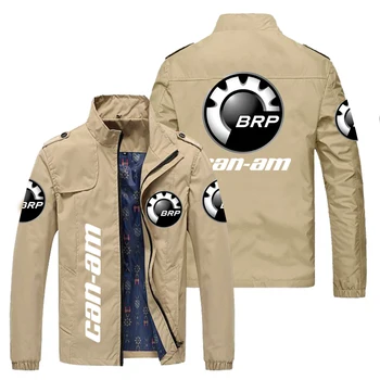  2021 Jeseň Zimné Kabáty pánske Sako BRP Can-am Logo Vytlačené Motocycle Outdoor Bunda Nepremokavá Windbreaker Bike Racing Jacket